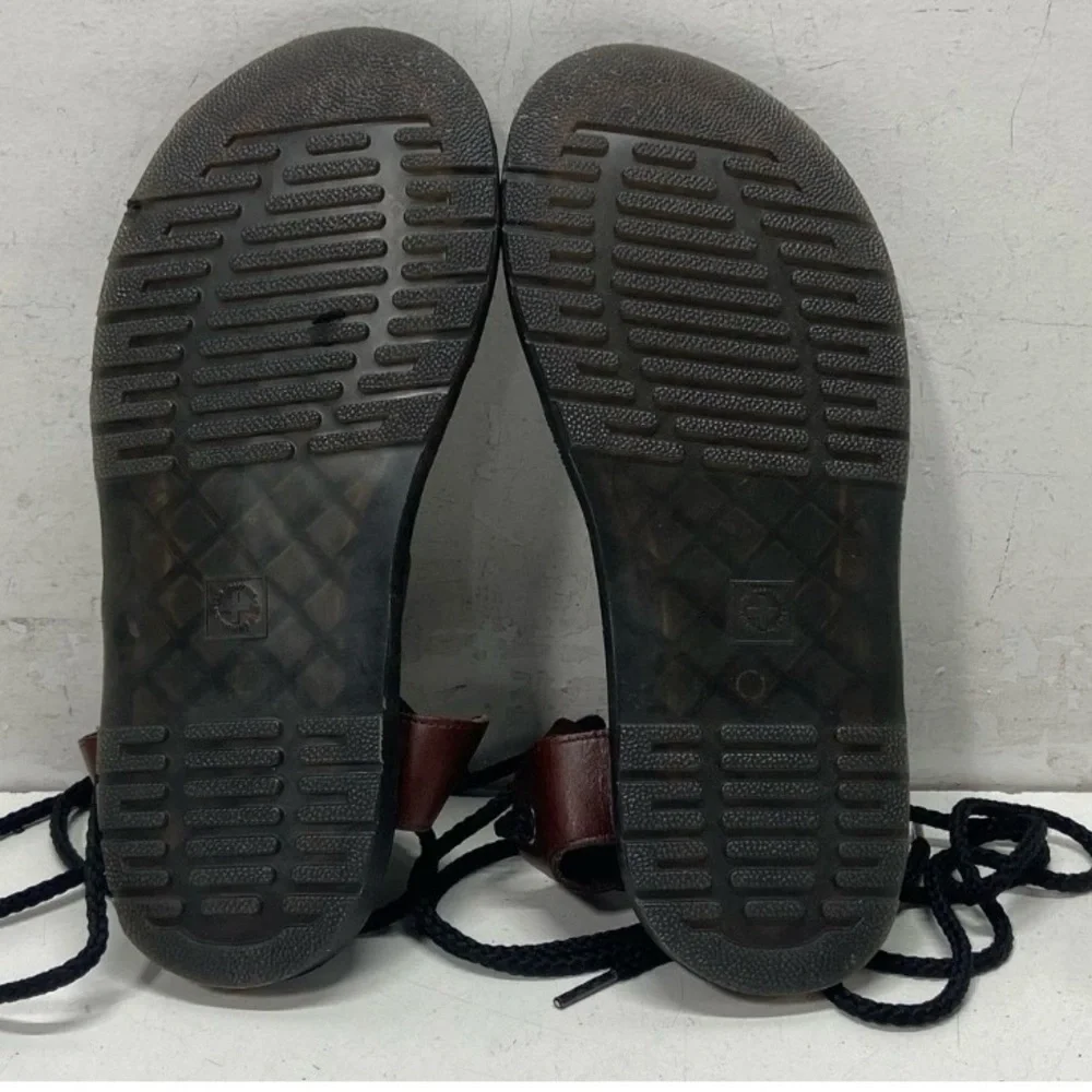 Dr. Martens Brown Leather Lace-Up Gladiator Sandals - Picture 6 of 7